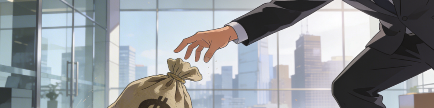 Dropping the moneybag