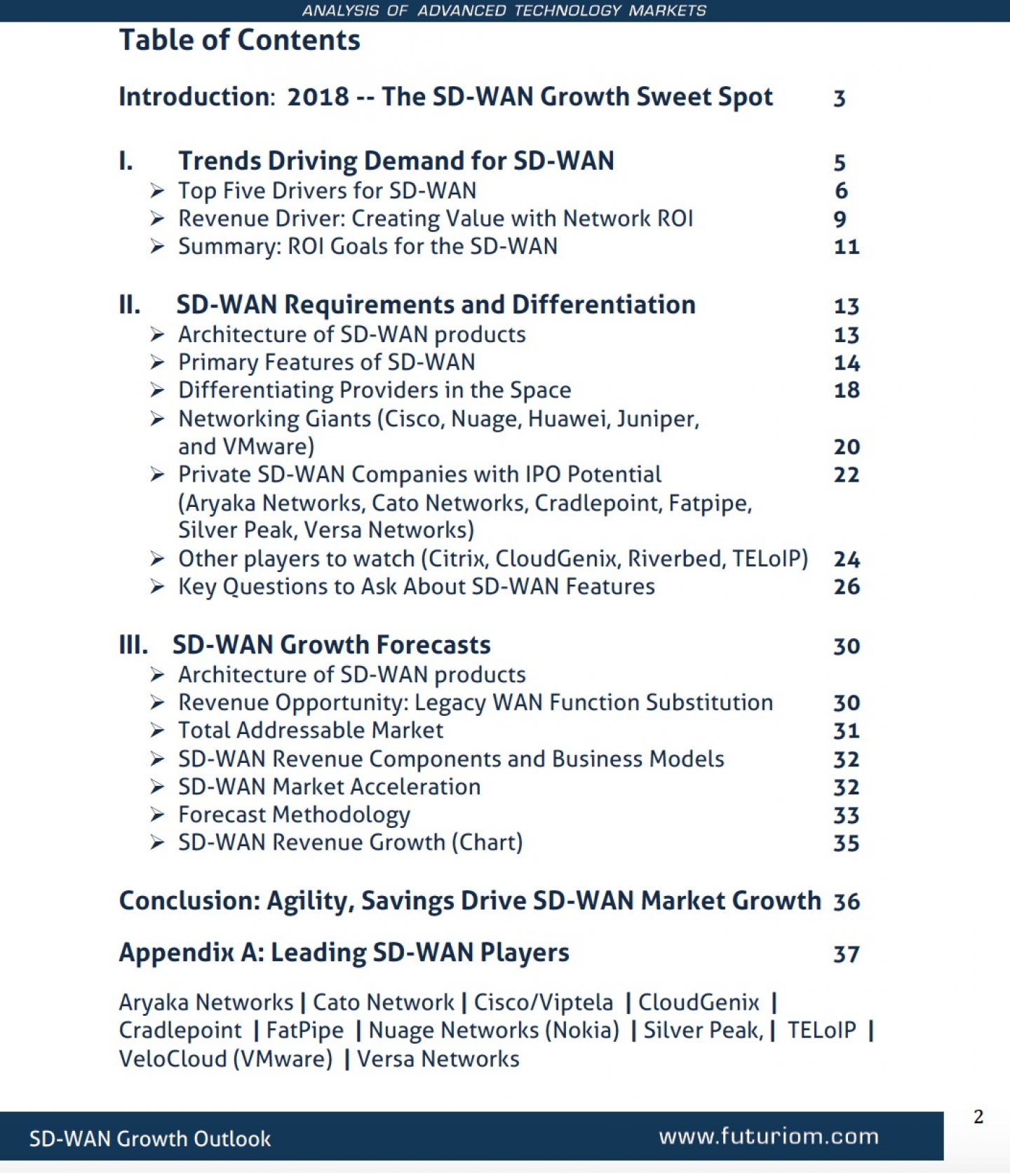 2018 Sd Wan Growth Outlook Toc