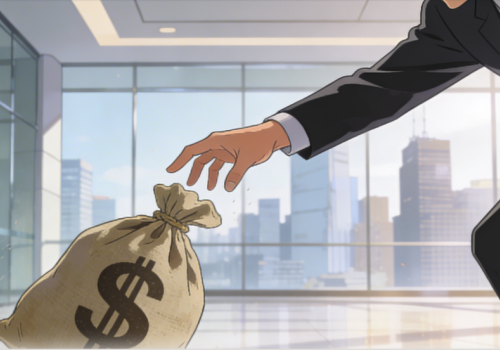 Dropping the moneybag